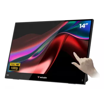 Nešiojamas monitorius Verbatim 14 colių FHD Touch LCD 1920x1080
