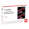 Nešiojamas dviejų monitorių rinkinys Verbatim Portable 15.6 inch FHD Dual Monitor Essentials, 39,6 cm (15,6 inch), LCD, 1920 x 1080 pikselių, Full HD, 16:9, 10 ms