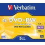 Verbatim VB-DPW44JC DVD+RW diskai, 5 vnt., 4.7 GB, jewel case