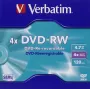 Verbatim VB-DMW44JC, DVD-RW, 120 mm, Jewel dėklas, 1 vnt., 4,7 GB