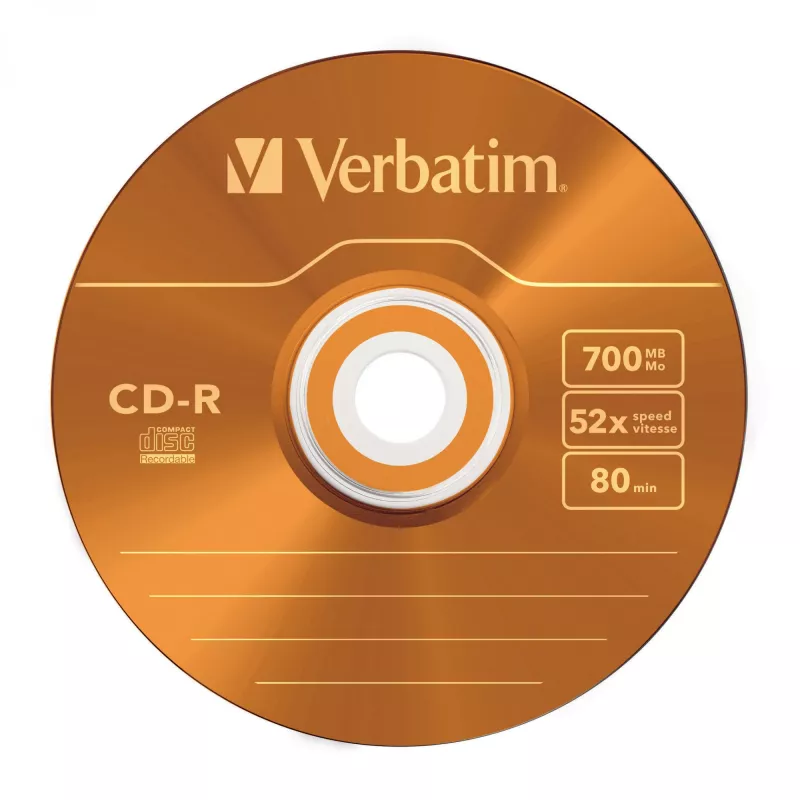 Verbatim CD-R AZO Spalvos 700 MB 48x 10 vnt.
