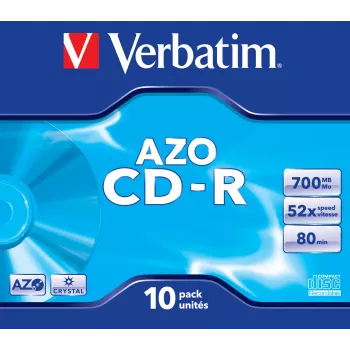Verbatim CD-R AZO Crystal 700 MB 52x 10 vnt.