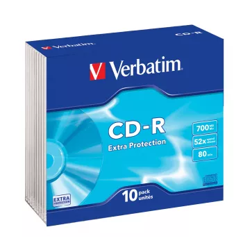 Verbatim CD-R Extra Protection 700 MB 52x 10 vnt.