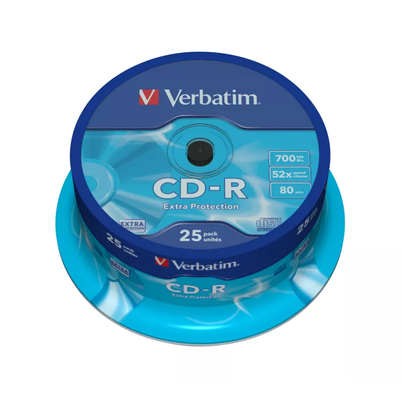 Verbatim CD-R Extra Protection 700 MB 52x 25 vnt.