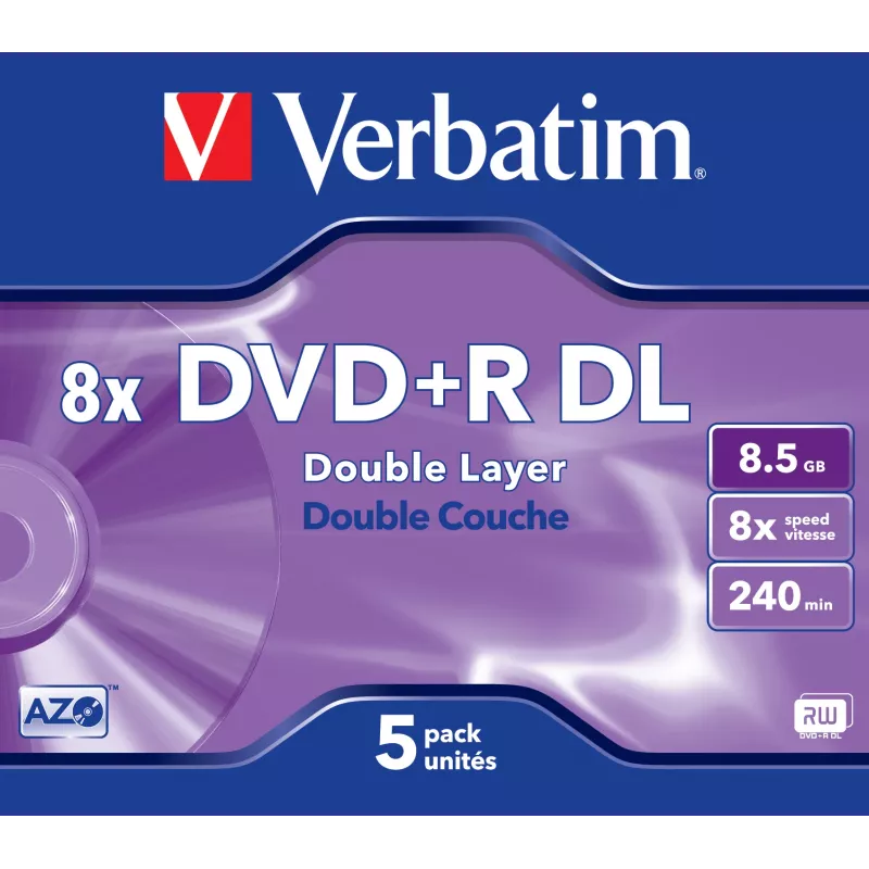Verbatim VB-DPD55JC DVD+R DL 8,5 GB 5 vnt.