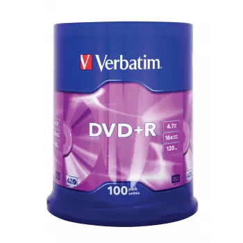 Verbatim DVD+R Matt Silver 4,7 GB 100 vnt.
