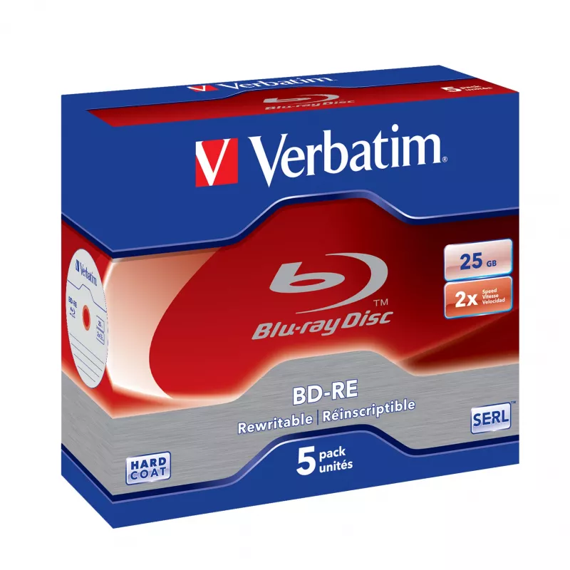 Verbatim 43615 tuščias Blu-Ray diskas BD-RE 25 GB 5 vnt.
