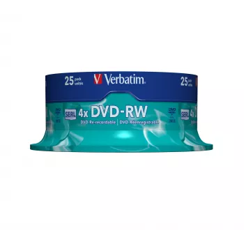 Verbatim DVD-RW matinis sidabrinis 4,7 GB 25 vnt.