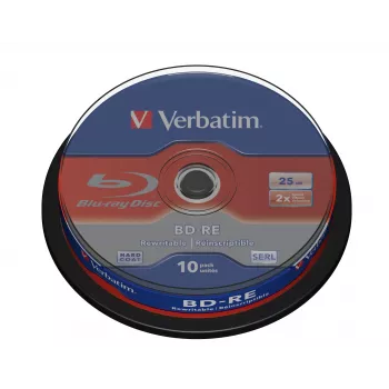 Verbatim BD-RE SL 25GB 2x 10 vnt. verpstėje
