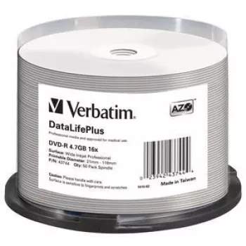 Verbatim DataLifePlus 4.7 GB DVD-R 50 vnt.
