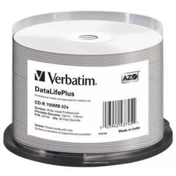 Verbatim CD-R 52x DataLifePlus 700 MB 50 vnt.