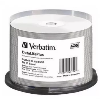 Verbatim DataLifePlus 8.5 GB DVD+R DL 50 vnt. verpstėje