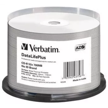 Verbatim CD-R 52x DataLifePlus 700 MB 50 vnt.