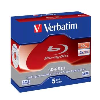 Verbatim BD-RE DL 50GB 2 x 5 vnt. dėkluose