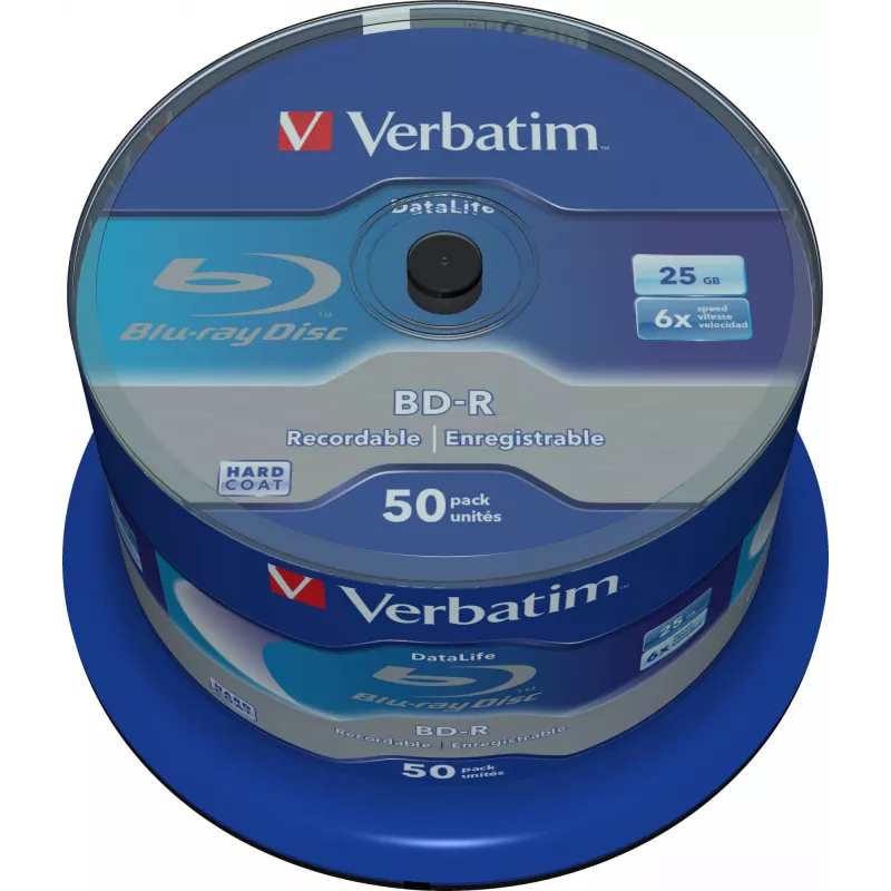 Verbatim Datalife 6x BD-R 25 GB 50 vnt. tušti Blu-ray diskai