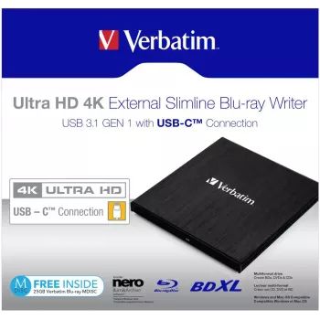 Verbatim 43888 Blu-Ray DVD kombinuotas optinis diskų įrenginys, juodas