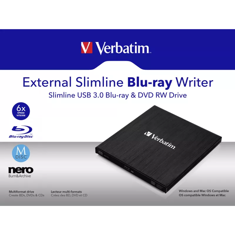 Išorinis Blu-ray RW įrenginys Verbatim 43890