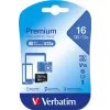 MicroSDHC atminties kortelė Verbatim Premium 16GB Class 10 Juoda 44010