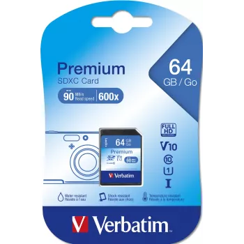 „Flash“ atminties kortelė Verbatim 64GB SDXC VB-SDXC10