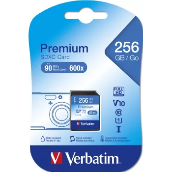 „Verbatim Premium“ 256 GB SDXC UHS-I Class 10 atminties kortelė