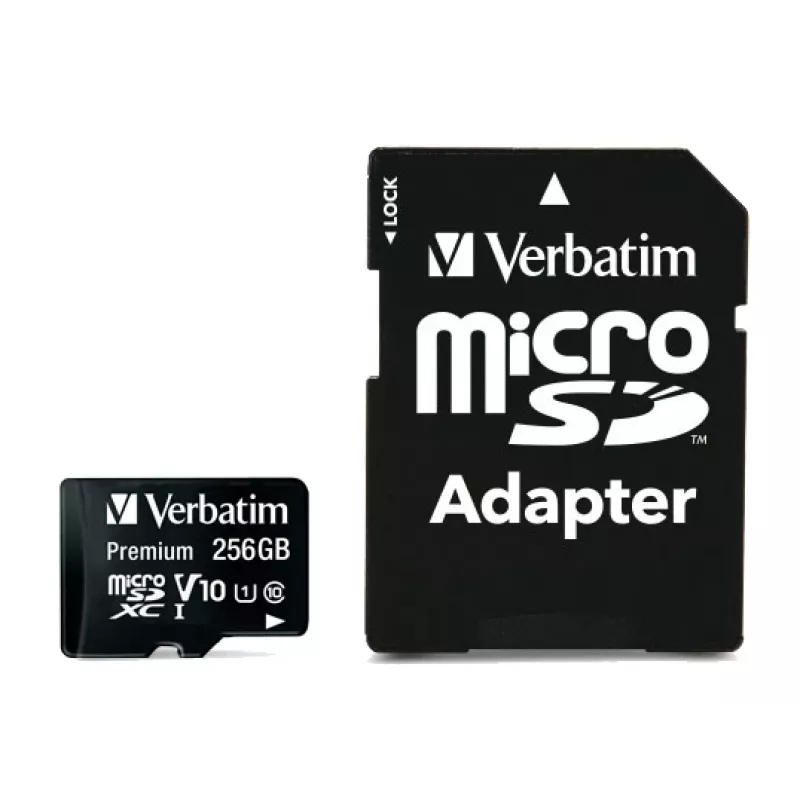 Verbatim Premium U1 256 GB MicroSDXC UHS-I Class 10 atminties kortelė