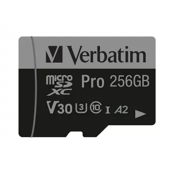 Verbatim Pro U3 256GB Micro SDXC atminties kortelė