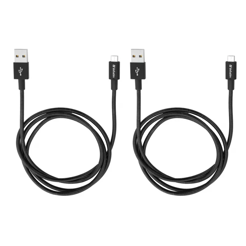 Verbatim 48874 USB kabelis USB 3.2 Gen 1 (3.1 Gen 1) 1 m Micro-USB A USB A Juoda