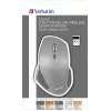 Verbatim 8 mygtukų belaidė pelė su Blue LED, RF belaidė, 1600 DPI, juoda, pilka