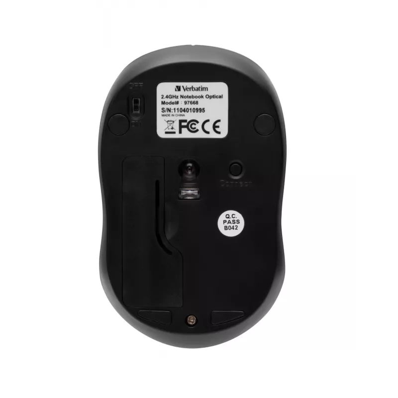 Verbatim Go Nano pelė Ambidextrous RF Wireless 1600 DPI