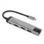 Verbatim 49141 USB-C dokas / prievadų replikatorius USB 3.2 Gen 1 (3.1 Gen 1) Type-C juodas, sidabrinis