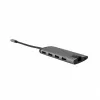 Verbatim 49142 USB-C daugiafunkcis stotelės jungties adapteris, USB 3.2 Gen 1 (3.1 Gen 1) Type-C, juodas, sidabrinis