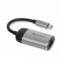 Verbatim 49146 USB-C prievadų išplėtimo stotelė su Gigabit Ethernet, juoda/sidabrinė