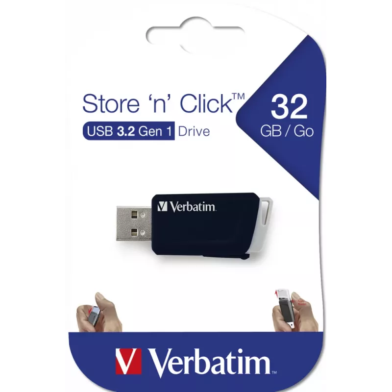 Verbatim Store 'n' Click 32 GB juodas USB atmintukas