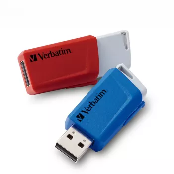 Verbatim Store 'n' Click 2x32 GB raudonas/mėlynas USB atmintukas 3.2 GEN1