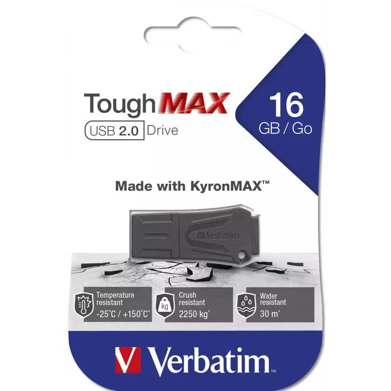 Verbatim ToughMAX USB atmintinė 16 GB juoda