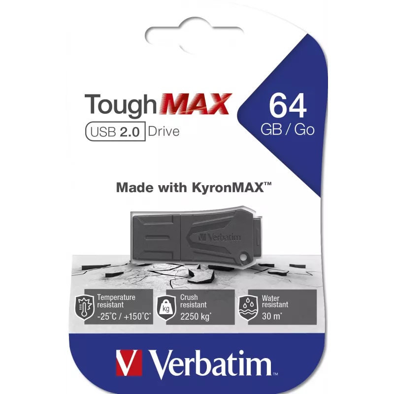 Verbatim ToughMAX USB atmintinė 64 GB juoda