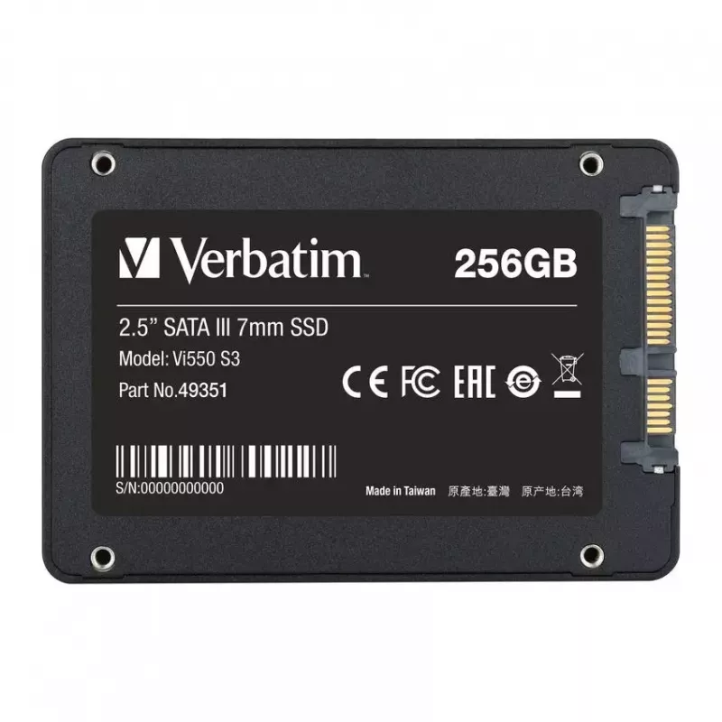 SSD diskas Verbatim 256GB 2,5 colio SATA Vi550 S3