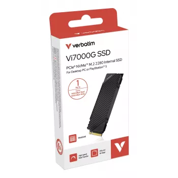Verbatim Vi7000G PCIe NVMe M.2 SSD 1TB – geriausias pasirinkimas žaidėjams