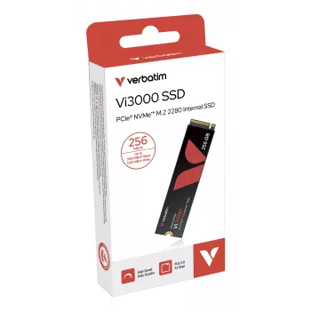 Verbatim Vi3000 PCIe NVMe M.2 SSD 256 GB