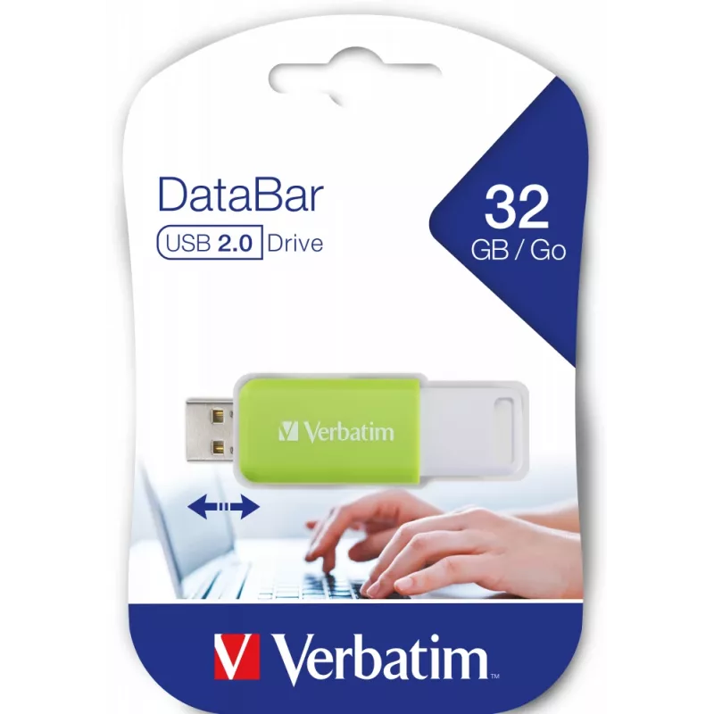 Verbatim V DataBar USB atmintukas 32 GB USB-A 2.0 Žalia