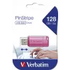 Verbatim PinStripe USB atmintukas 128 GB USB-A 2.0 Rožinis