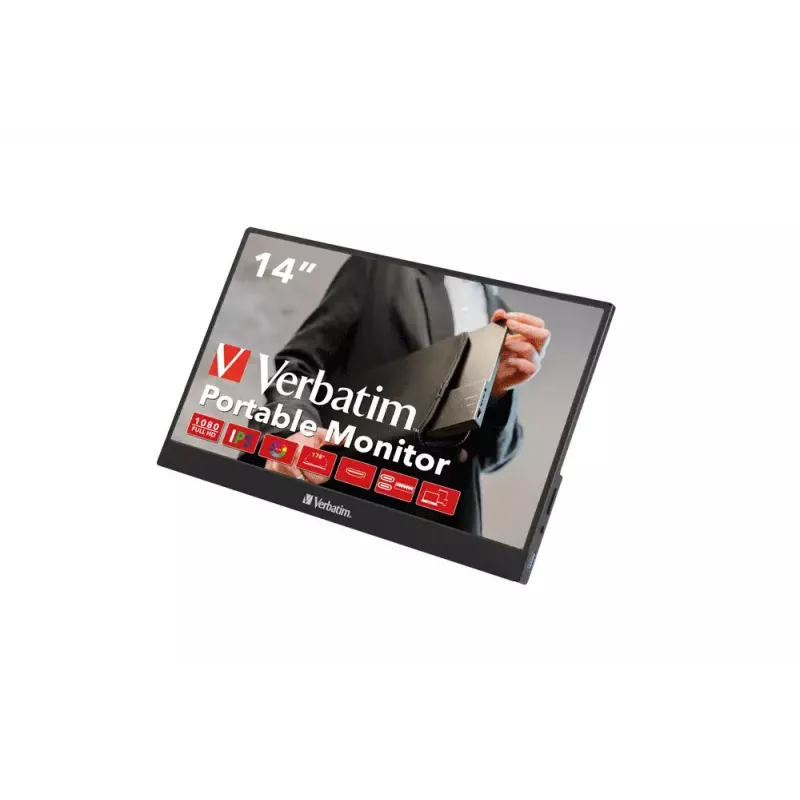 Nešiojamas monitorius Verbatim 49590 14 colių Full HD LCD juodas