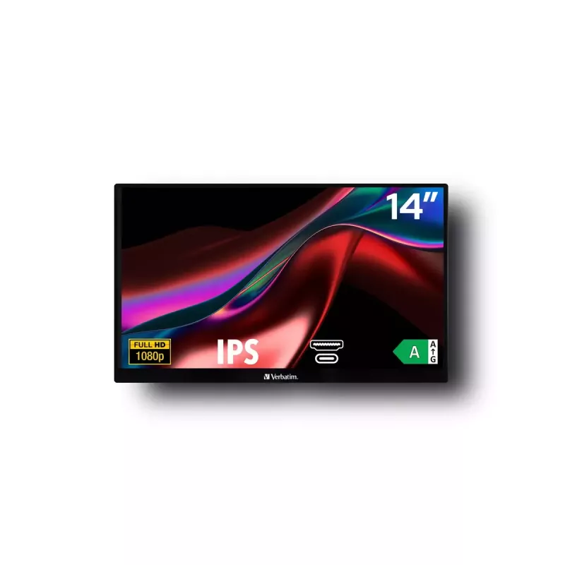 Nešiojamas monitorius Verbatim 49590 14 colių Full HD LCD juodas