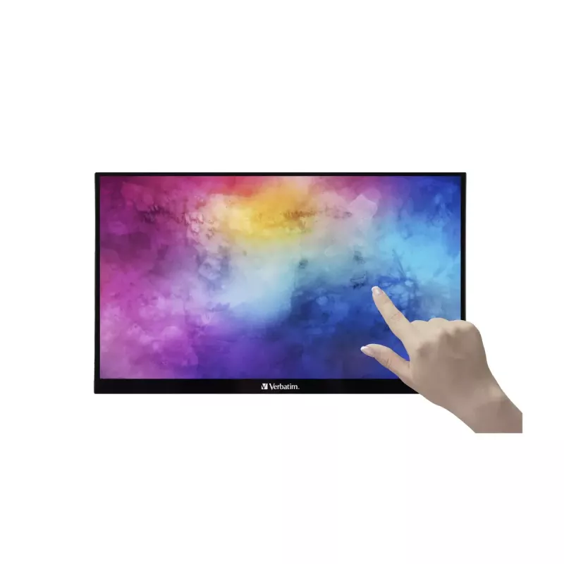 Verbatim 49591 monitorius 15,6 colio (39,6 cm) Full HD IPS jutiklinis ekranas juodas