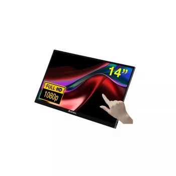 Verbatim 49591 monitorius 15,6 colio (39,6 cm) Full HD IPS jutiklinis ekranas juodas