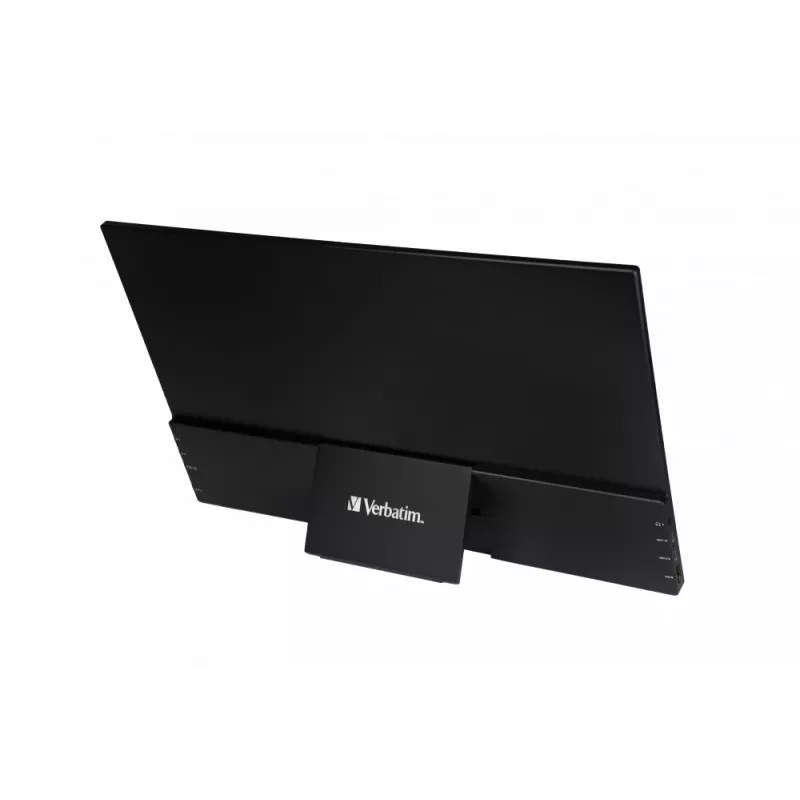 Verbatim 49592 nešiojamas monitorius 39,6 cm (15,6 colio) 1920 x 1080 pikselių Full HD LCD liečiamas ekranas juodas