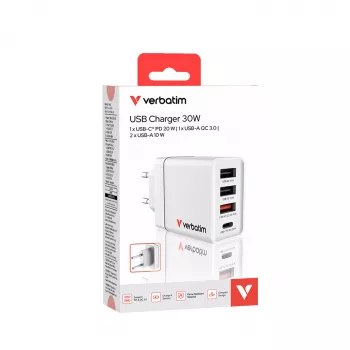 Verbatim 49700 Universal White AC Greitas įkrovimas Vidaus