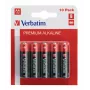 Verbatim AA šarminės baterijos, vienkartinės, 1,5 V, 10 vnt., juodos, raudonos