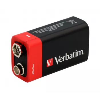 Verbatim 9V šarminė baterija, vienkartinė, 9 V, 1 vnt., įvairiaspalvė, 46 g