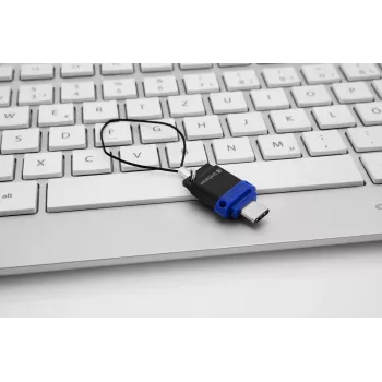 Verbatim Dual USB 3.0 atmintukas 64 GB – USB-C / USB-A – mėlynas